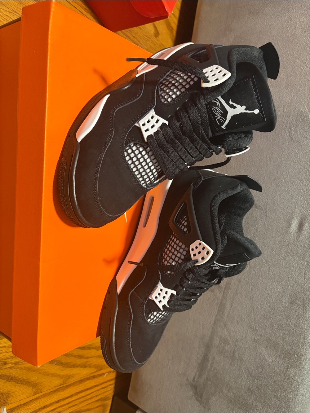Jordan Kids Black and White High-Top Basketball Shoes